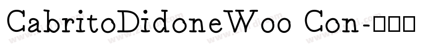 CabritoDidoneW00 Con字体转换